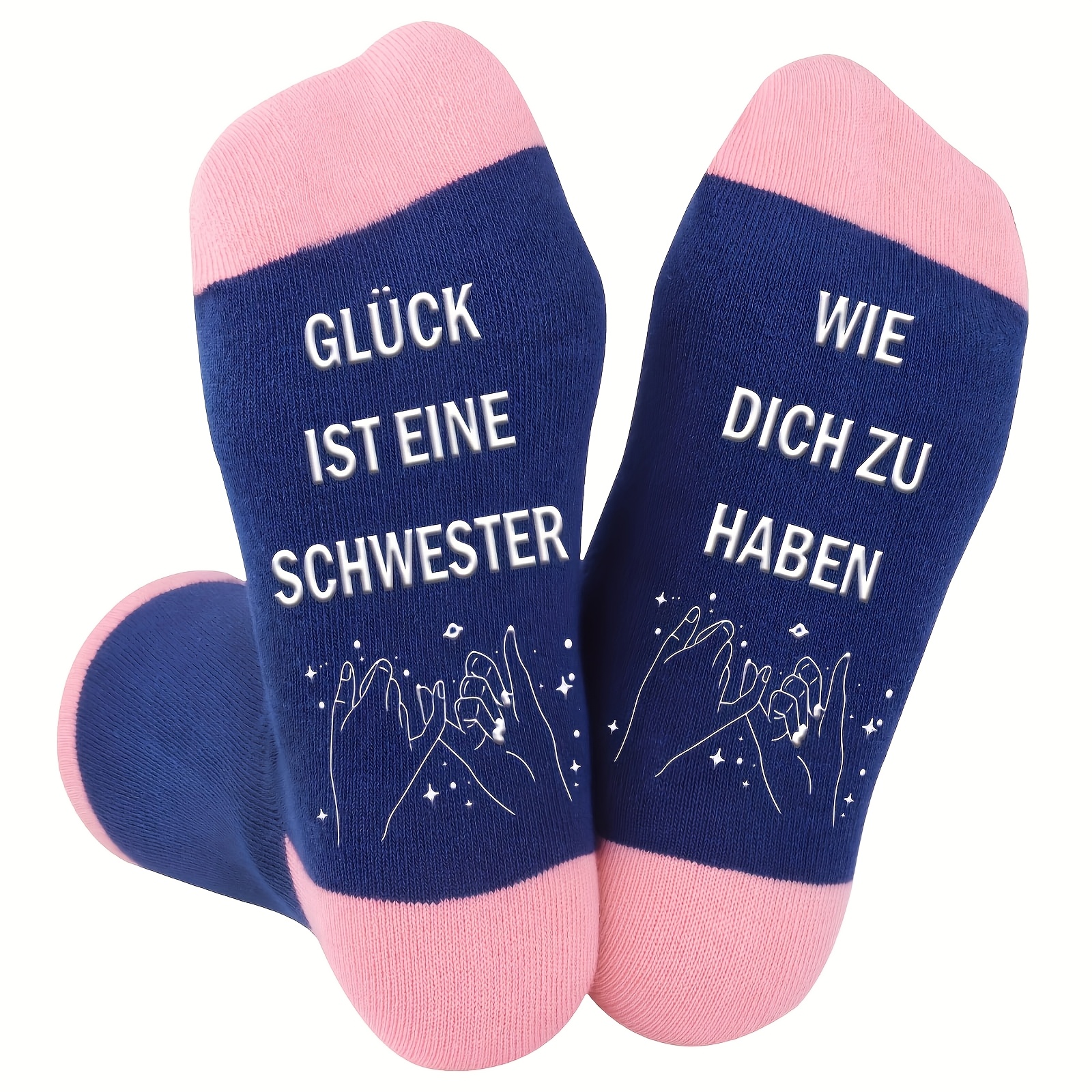Image of 1 Pair Of " Having A Sister " Non-slip Socks Sisters Fun Socks Birthday Gifts For Sisters Gifts For Sisters Unique Christmas Gifts Women Men Dotted Socks