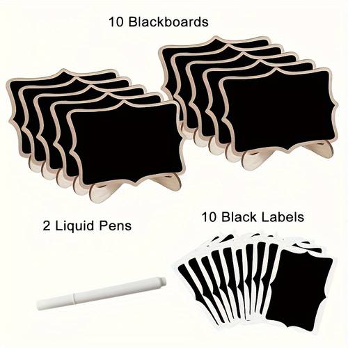 22 mini blackboard signs weddings birthdays dances parties holidays etc wooden blackboard table number with supporting easel suitable for home decoration