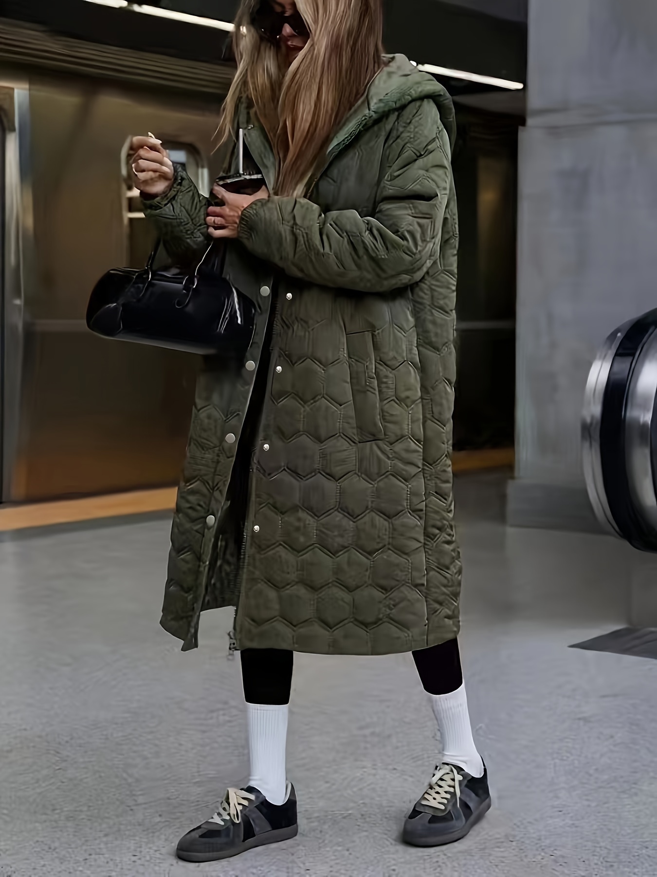 plus size plus size womens winter hooded coat oversized long