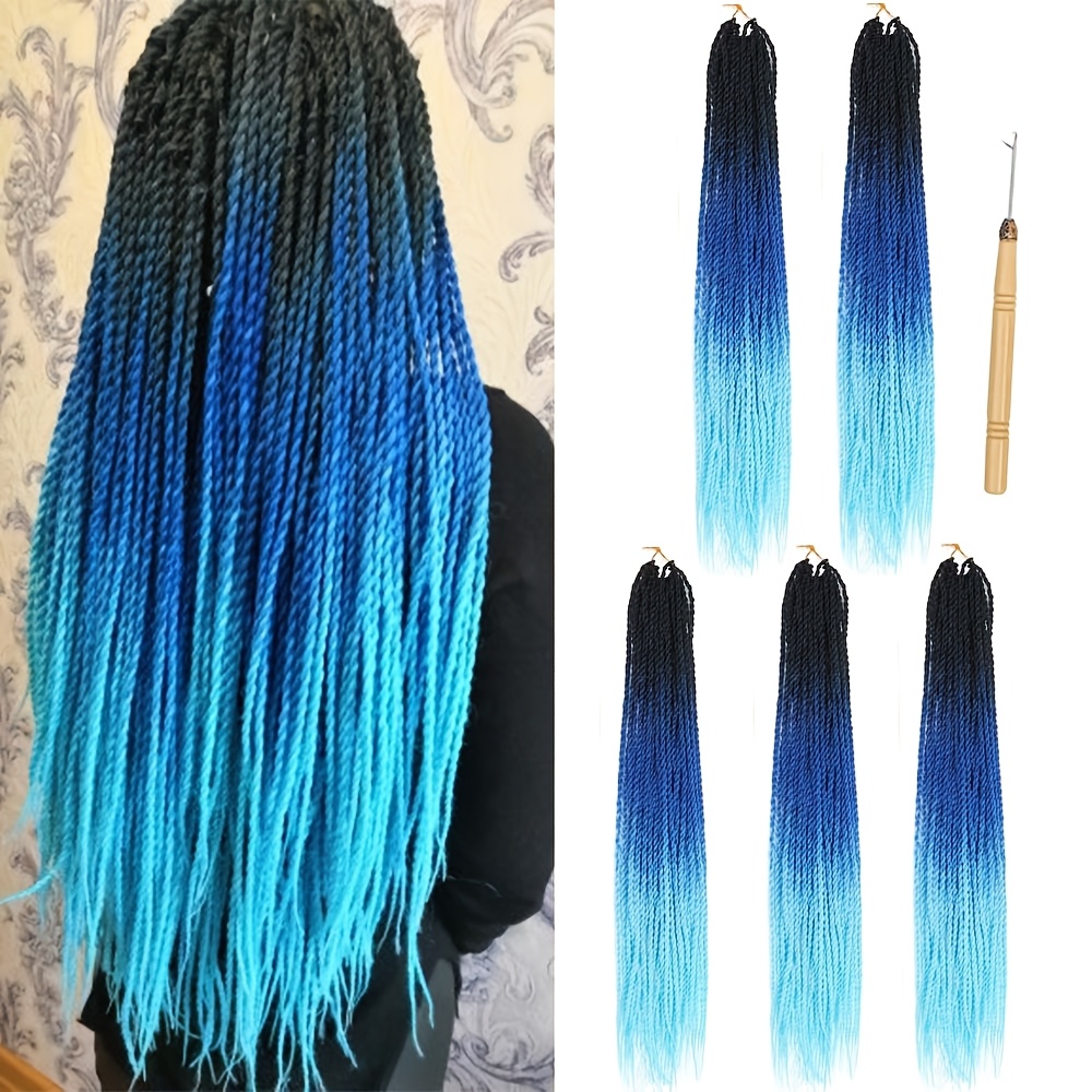 thin long twist crochet hair 24 inch 5 packs 30