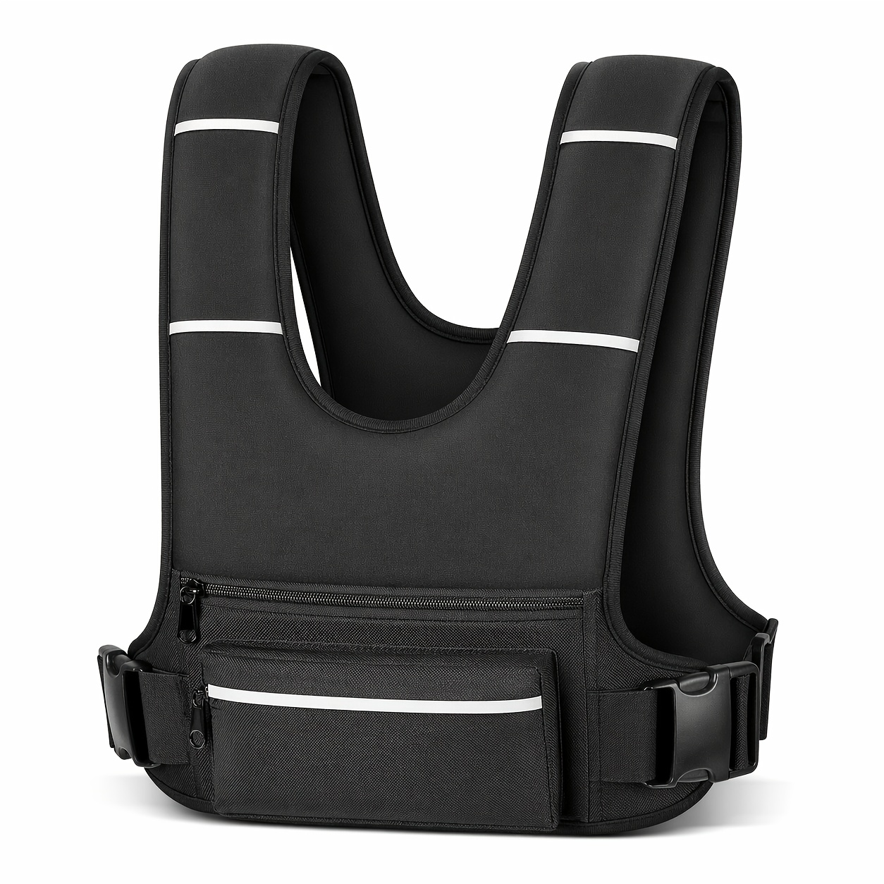 Adjustable Weighted Training Vest For Men And Women 8lb 12lb 16lb 20lb, And Bone Support For Running Walking Workout Exercise Gym And Fitness Training