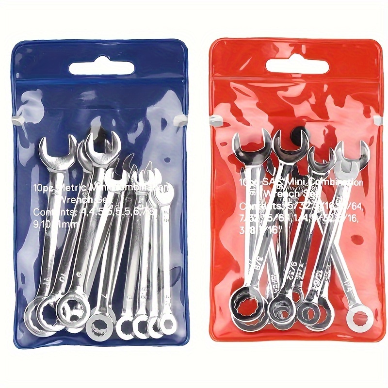 

A Set Of 10/8 Wrenches, Steel , - , British And ,