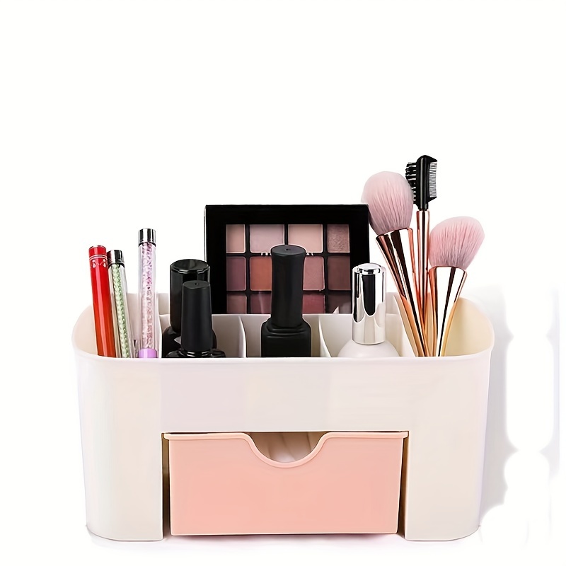 

1pc Drawer Type Multi-grid Storage Makeup Box, Powder Desktop Finishing Box