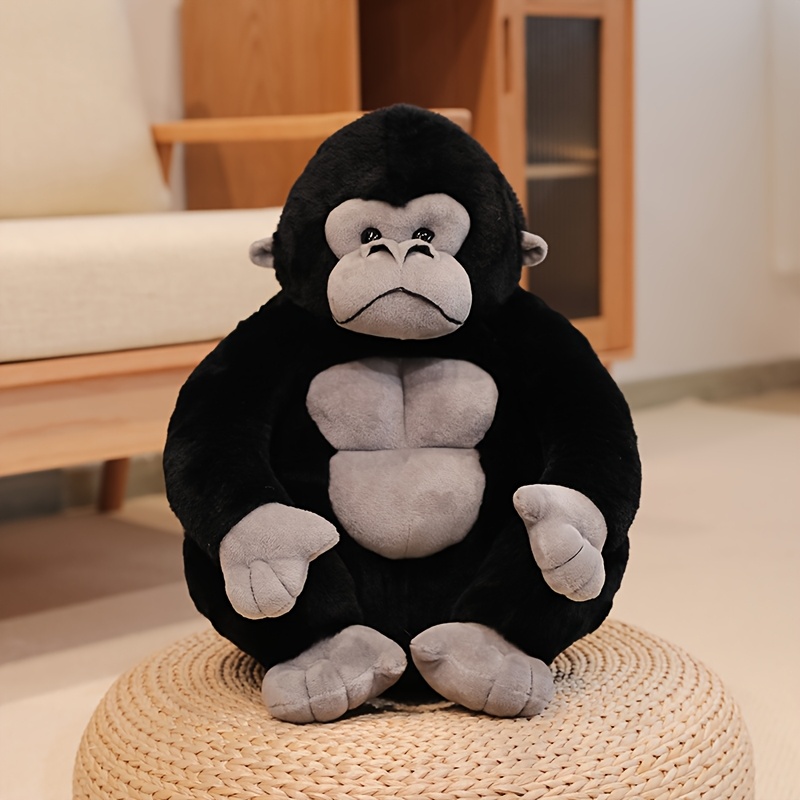 Pack of Plush Gorilla Stuffed Animal, Polyester, cm, Realistic  Large Gorilla Doll, Ideal for Halloween, Thanksgiving, Christmas, New Year,  Val