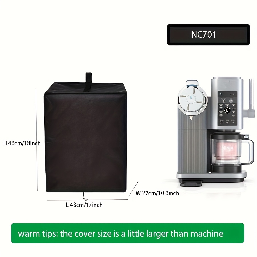 Heavy-duty Ice Cream Machine Cover - Dust-proof Protector With Handle And Storage Bag, Fits Most Models, Black, Ideal For Kitchen And Home Use, Storage Solution | Functional Design | Lid