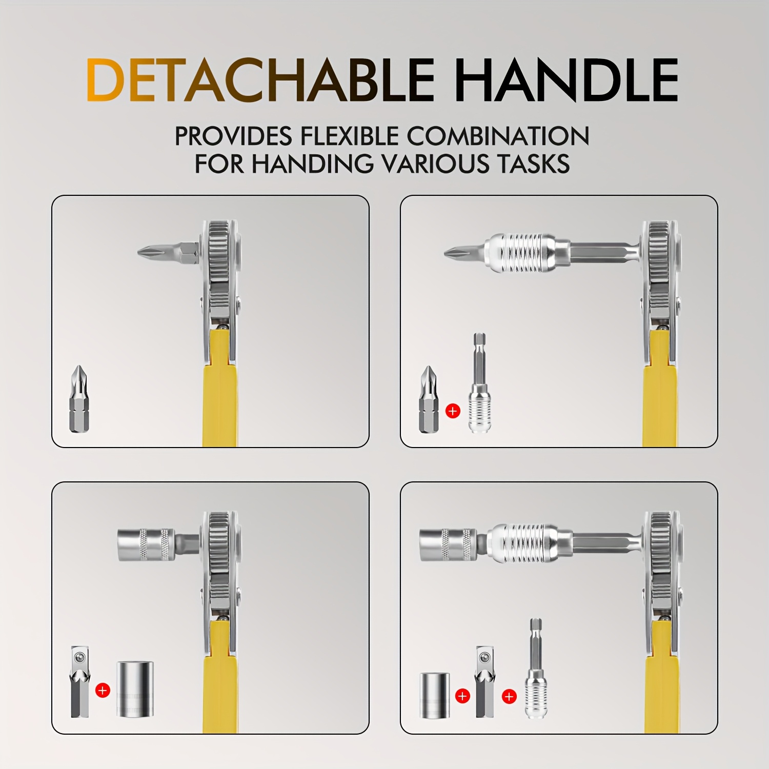 palm sized 24 in 1 magnetic diy tool set with detachable t shaped ratchet handle multifunctional screwdriver kit for     socket bits and torx keys screwdriver set   set magnetic storage case Product details 7