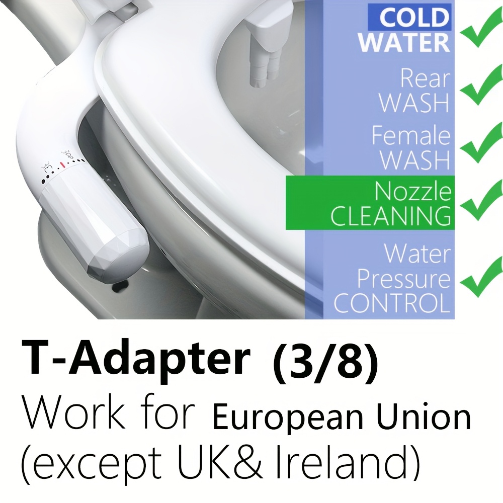 Tm71 Dual Nozzle Bidet 3/8 Triple Connector Suitable For German, French, Italian, Dutch, Spanish And Other European Countries Stations (excluding Uk)
