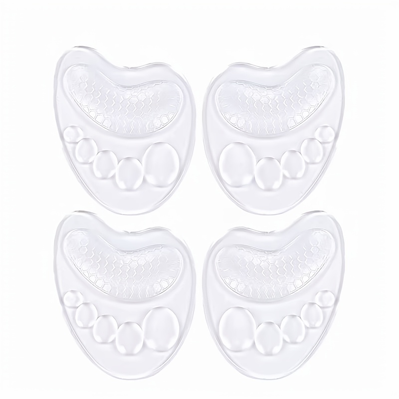 TEMU Set da 4 pezzi - universali in gel , , adatte per attivit� , escursionismo, , sport, protezioni per i piedi, in gel da donna, cuscinetti per ,