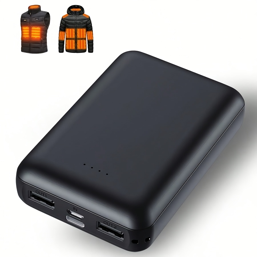TEMU This 10000mah Multifunctional Portable Power Bank Works With Various Devices. It Has A 5v 2a Usb Output And Supports Type-c And -usb , Making It