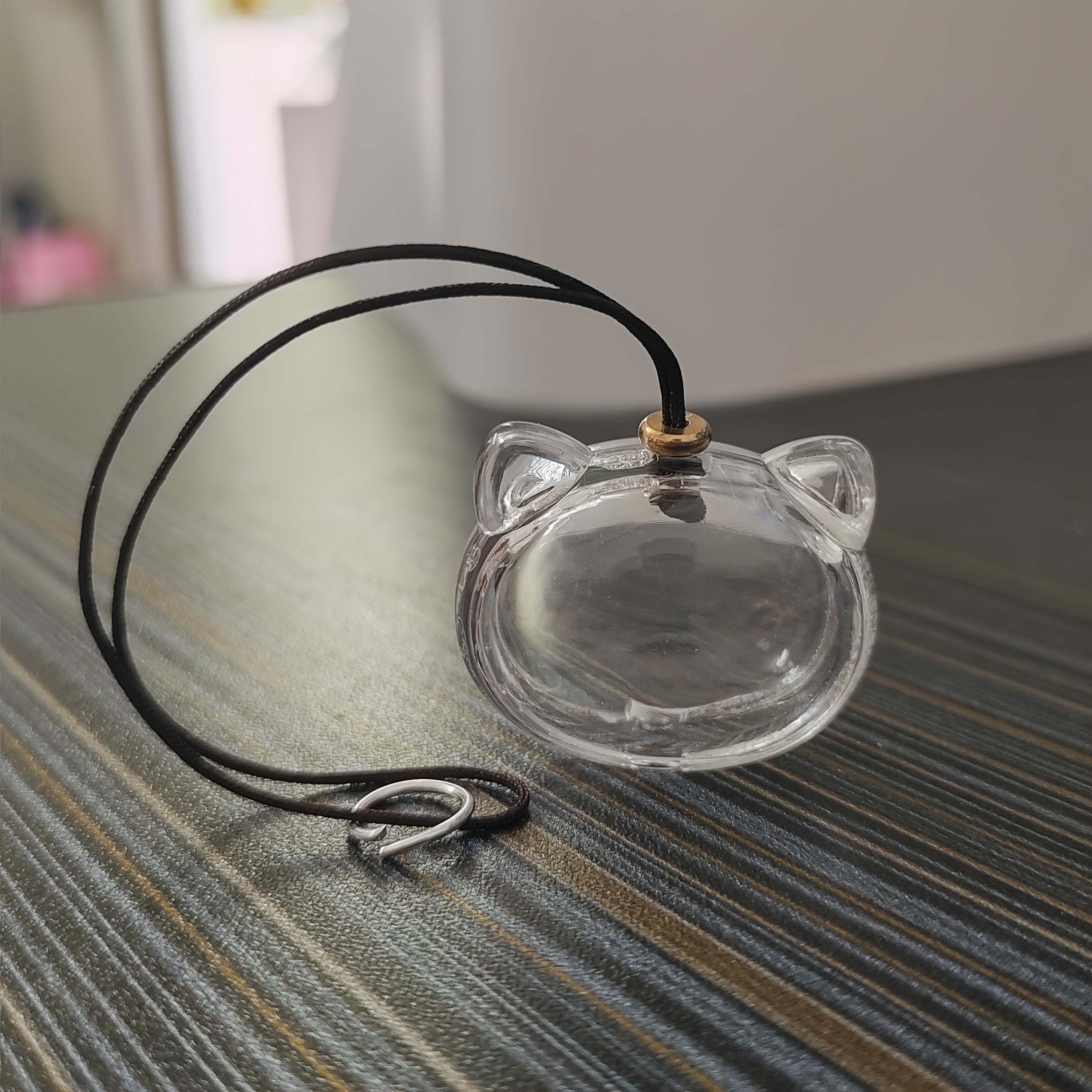 1/2pcs Hair Collection Container, Transparent Acrylic Cat Pet Hair Storage Jar, Pet Owner Souvenir Desktop Ornament, Cat Memorial Box