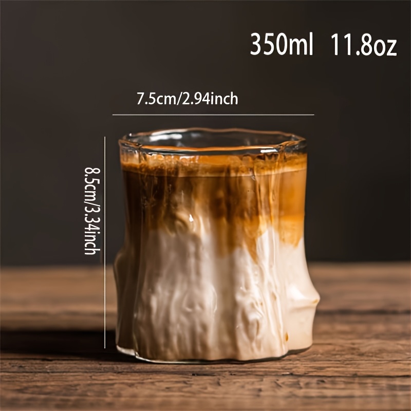 1pc tree pattern glass coffee cup transparent high - Temu Qatar