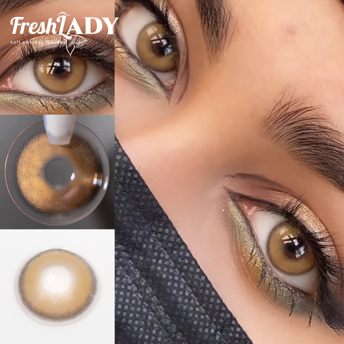 Freshlady Sorayama Lenti a Contatto Colorate Marroni 14.0mm Monouso per Uso Quotidiano da 1 Anno