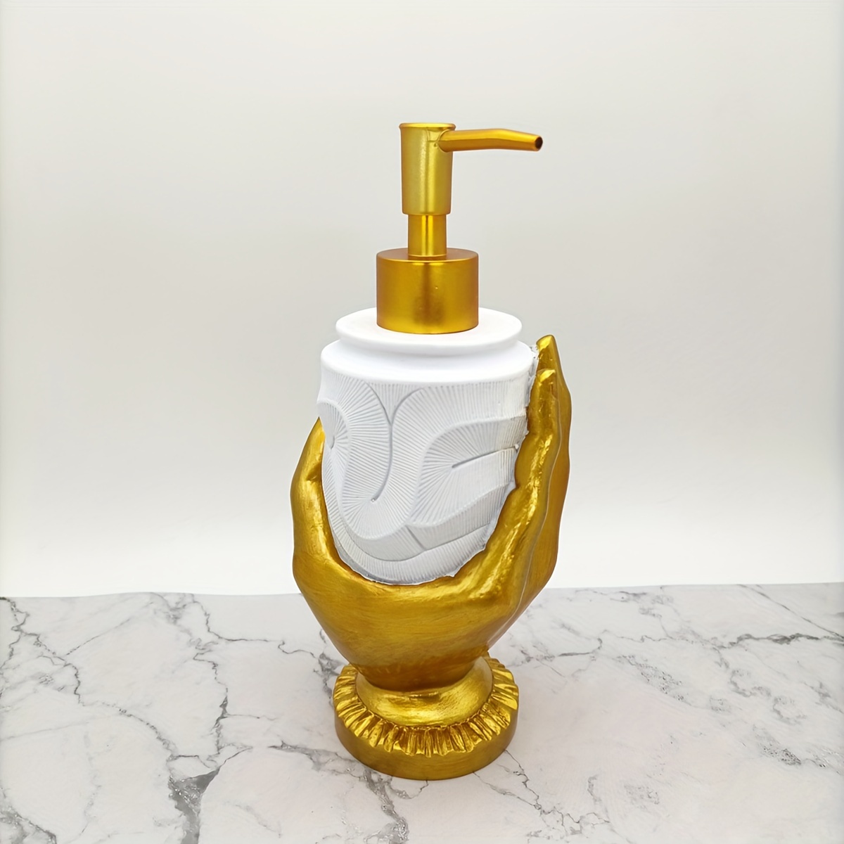 Gold Soap Dispenser Liquid Soap Pump Dispenser for Shower Ceramics