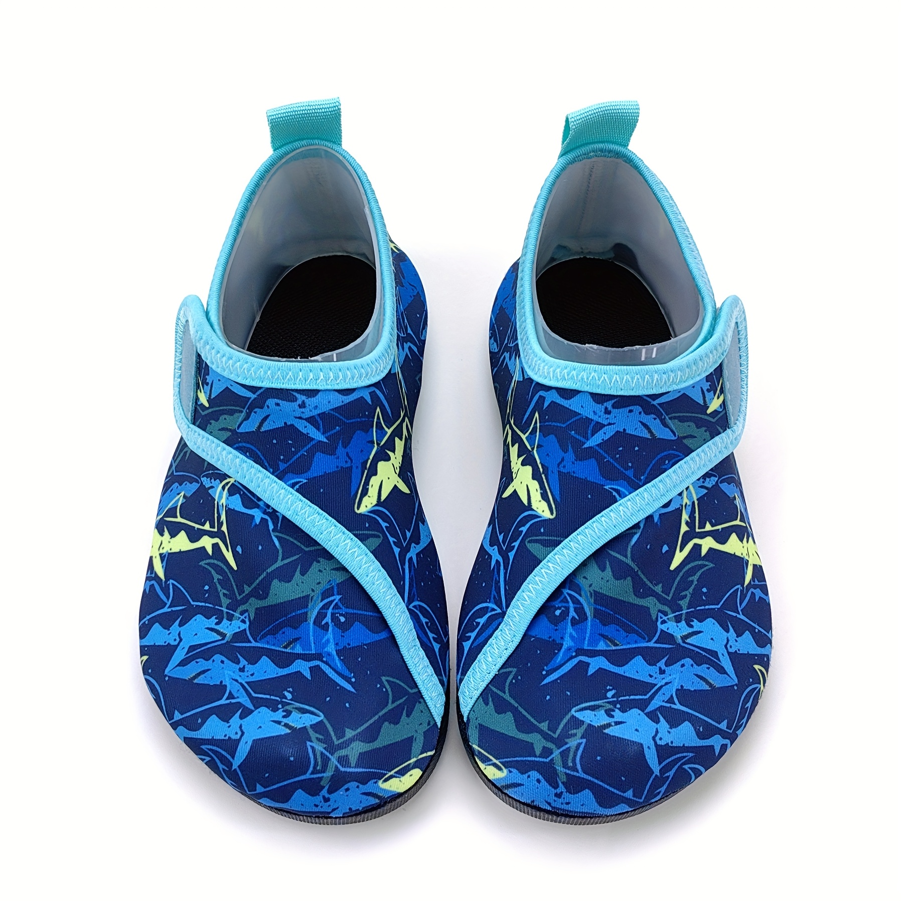 Image of New Colored Fish Scale Girls' Sports Outdoor Shoes Girls' Stream Wading Shoes Adjustable 1cm Thickened Soft Sole (fat Feet Can Wear)