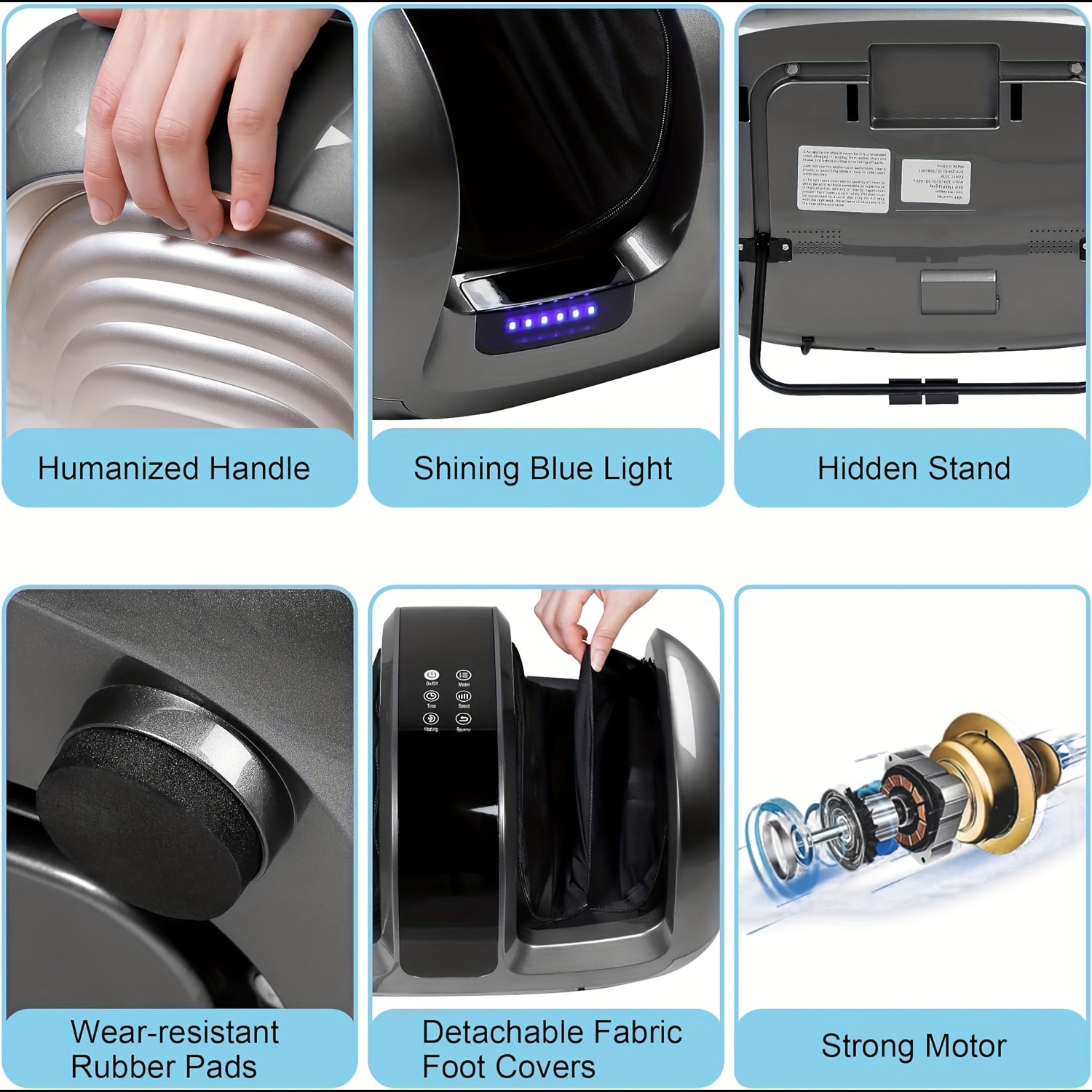 This 3D Acupressure Massage Device Features Heating, Kneading, And Compression Functions, Along with an Electric Massager. It Makes a Great Gift for at Home Or in The Office, And Is Suitable for Everyone, Regardless of Gender (IP20 for The Adapter).