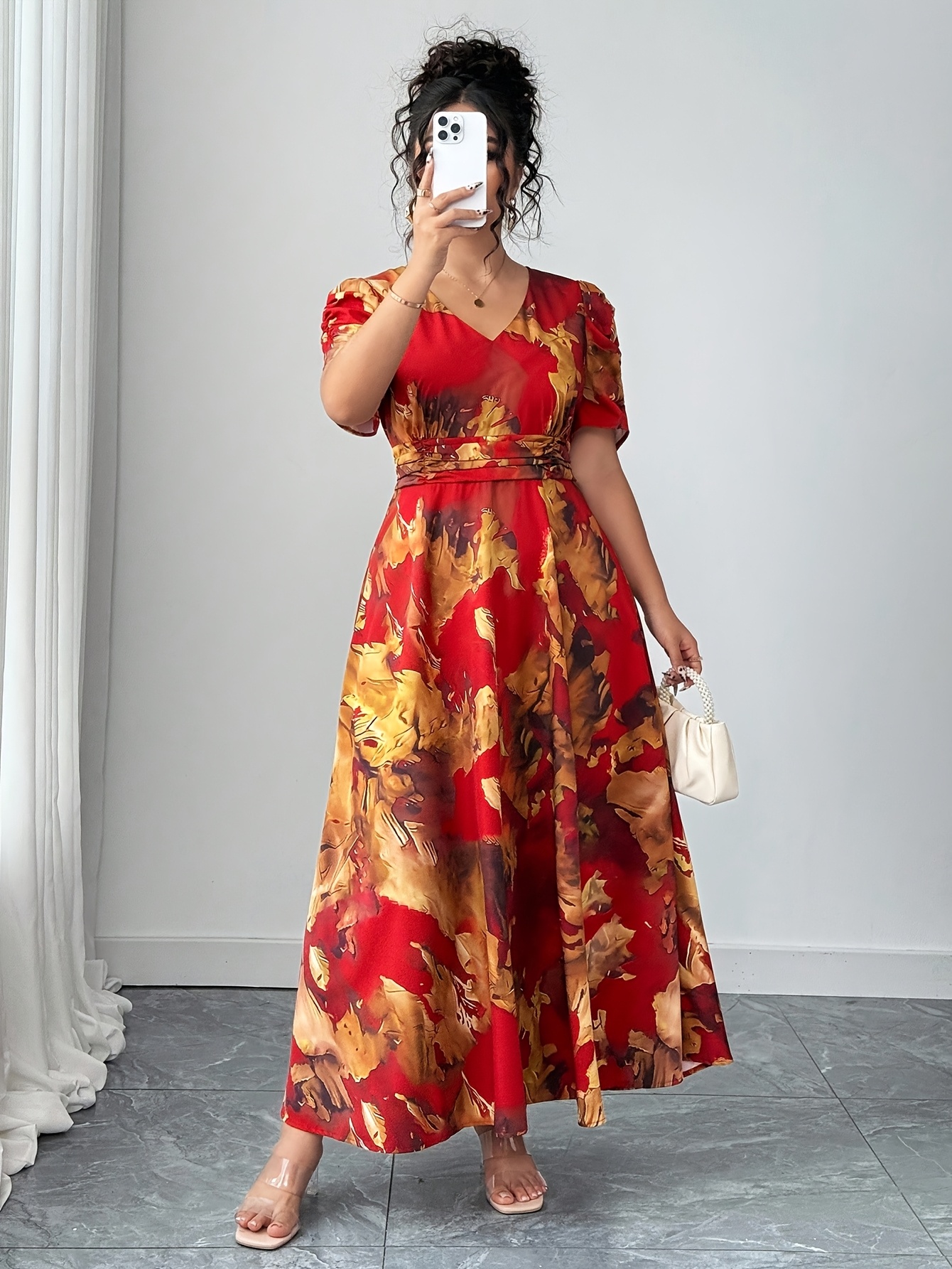 slim fit dress slacks Daydream Midi Fit & Flare Dress – ModCloth main image 1