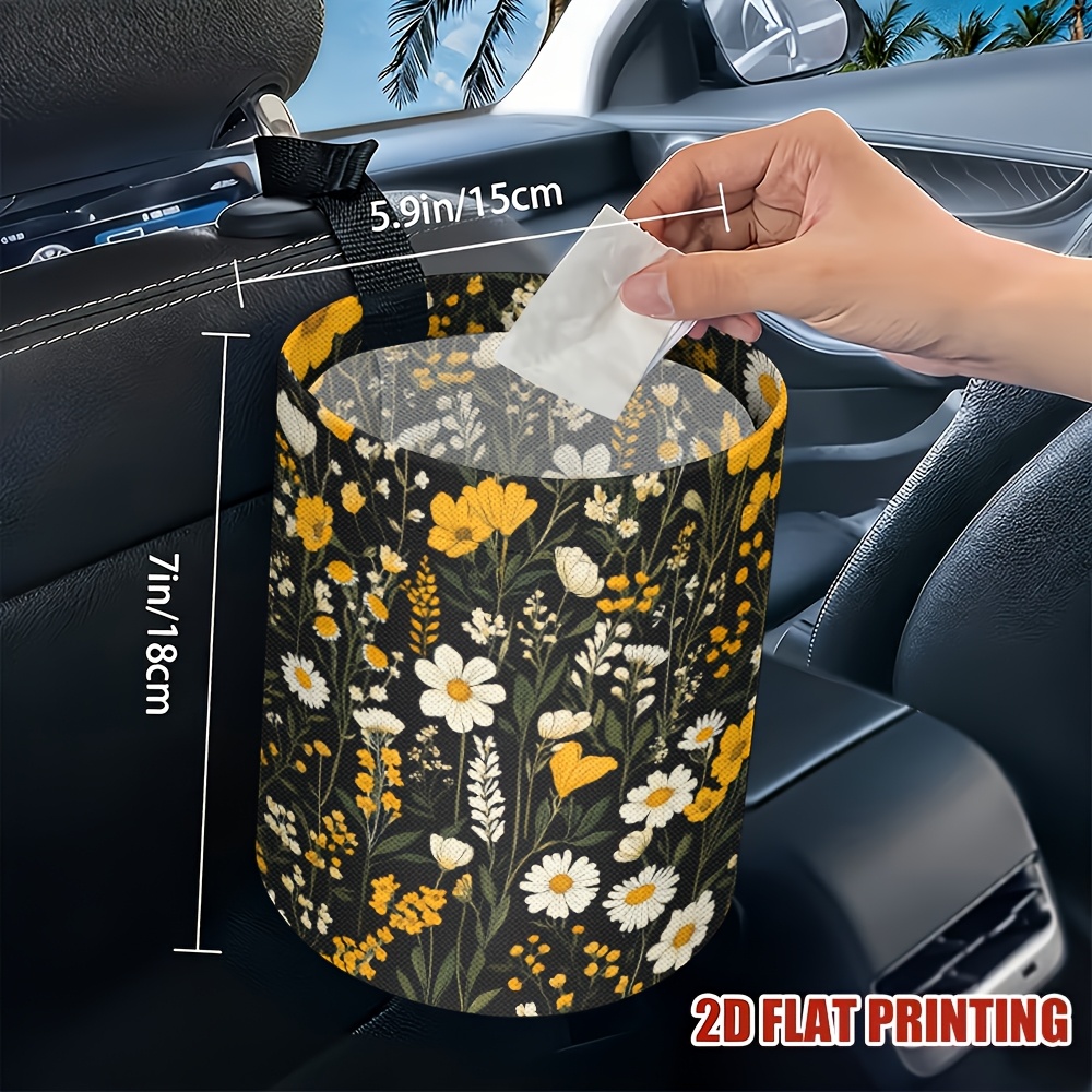 TEMU 1 pz. Pattumiera per auto, adatta per veicoli, cucine e campeggio. � un accessorio da donna per organizzare la spazzatura in auto e migliorare