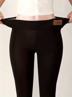 leggings térmicos de invierno, calzas deportivas elásticas casuales de color liso, ropa de mujer