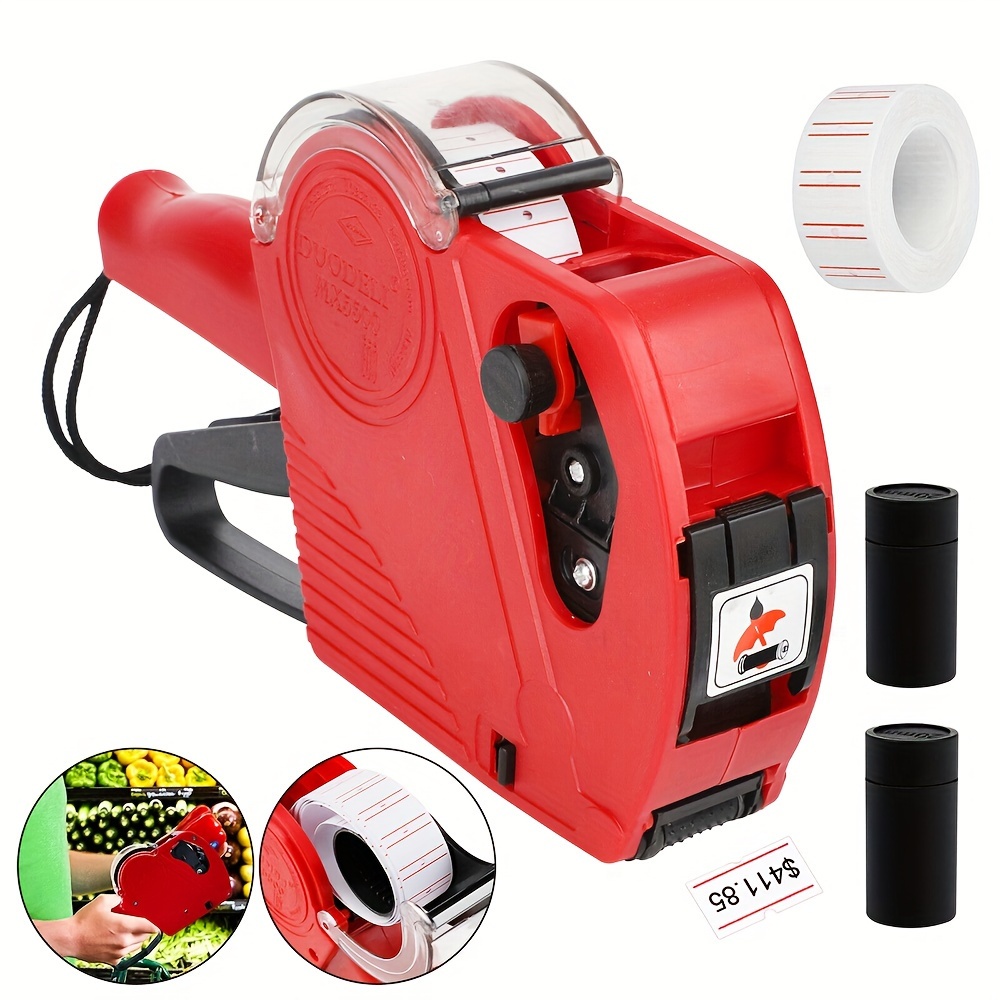 

Mx-5500 8 Price Tag Marking Machine W/sticker Labels Ink Roller Gift