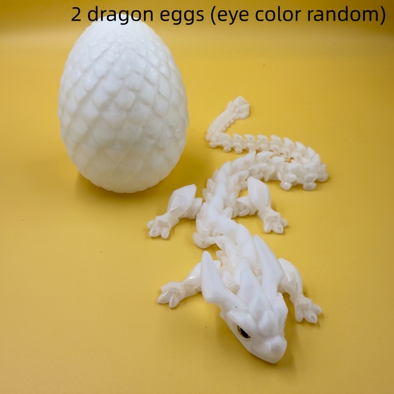 Image of 2pcs/ 3d Printed , With , Mystical Fillers, Articulated Stress Relief 3d Animal Models, Surprise Gift, Easter Basket Essential, Easter Basket Filler (eye Color Random)