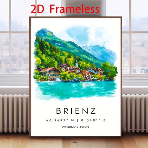 item picture 2d flat watercolor poster vertical suitable for art lovers gift scenery prints for vertical decor backing for hanging for home souvenir unframed canvas prints
