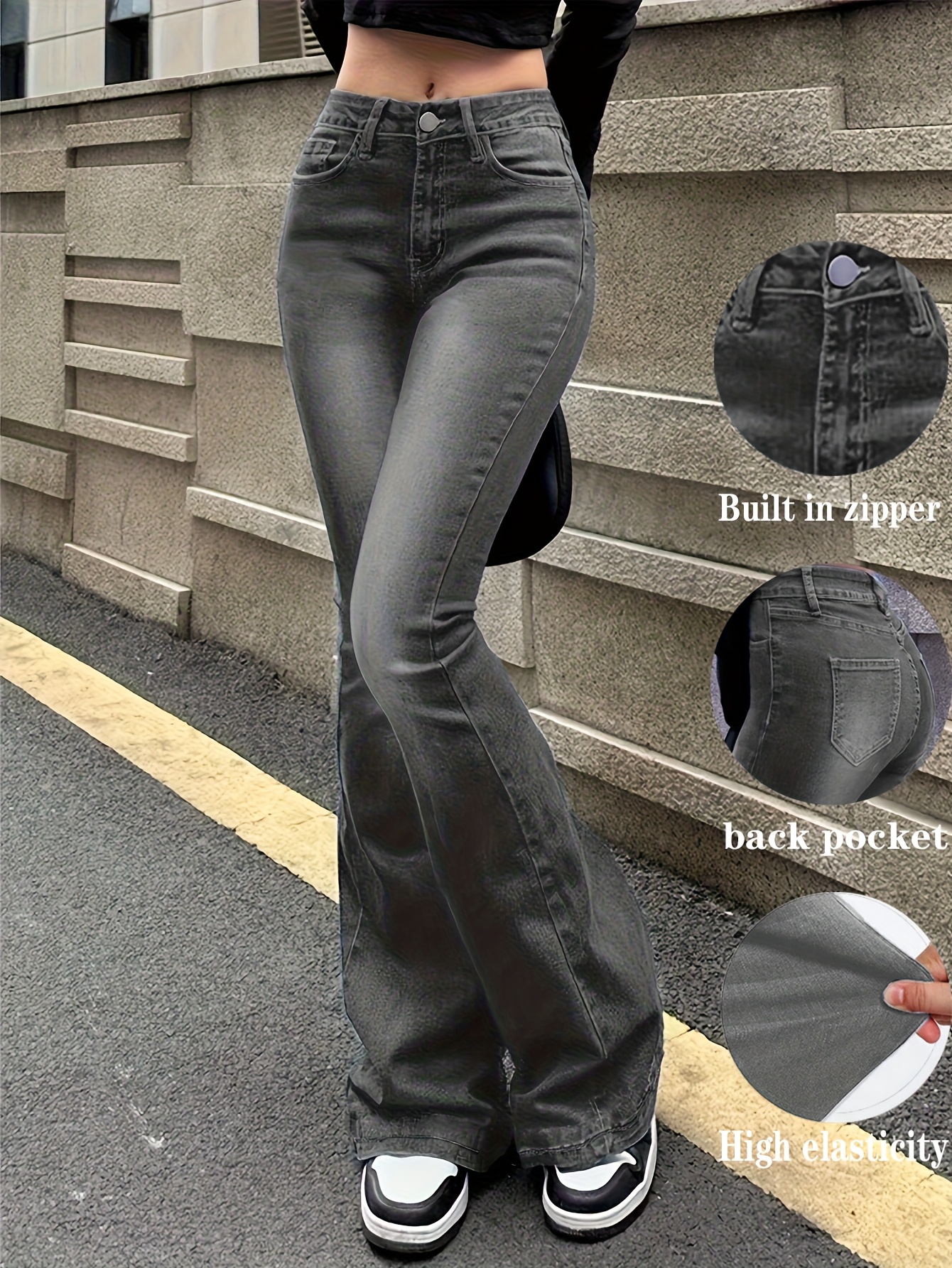 パンツ unaile vintage like flare denim pants unaile vintage like flare denim pants
