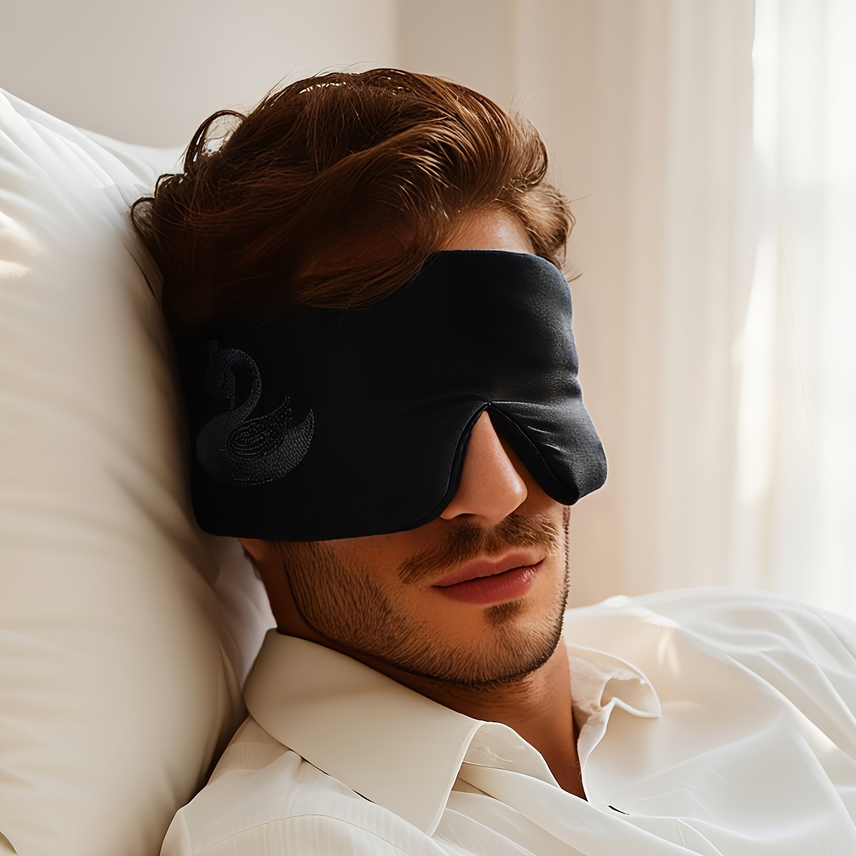 100   ultra   22mm 6  silk blackout eye mask full eye and ear coverage light blocking soothing noise reducing hypoallergenic   adjustable strap with carry pouch ideal for travel yoga all Product details 3