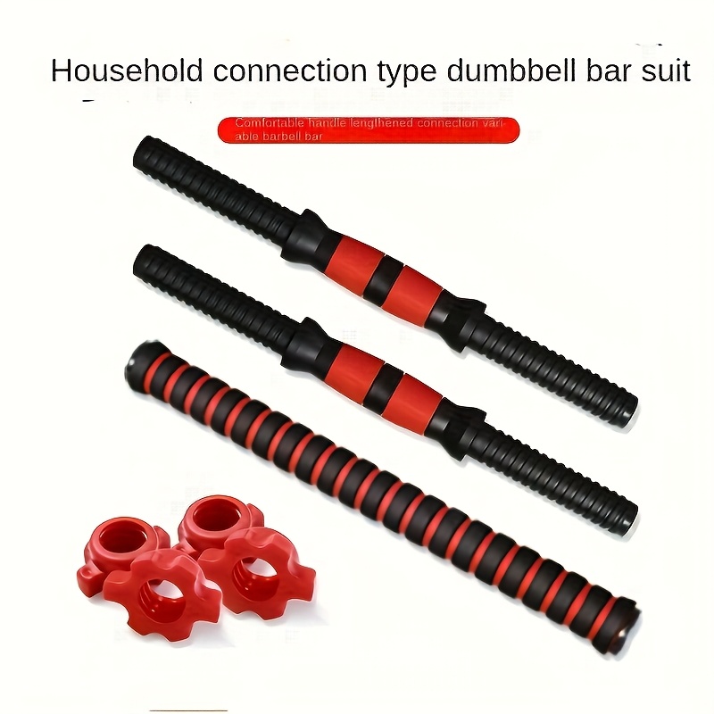 

7pcs Universal Dumbbell Barrel Connector Set, Pvc Material, , Non-slip Grip, Safe Thread Design, Extended Barbell Adapter For Home Gym Fitness Training, Without Battery