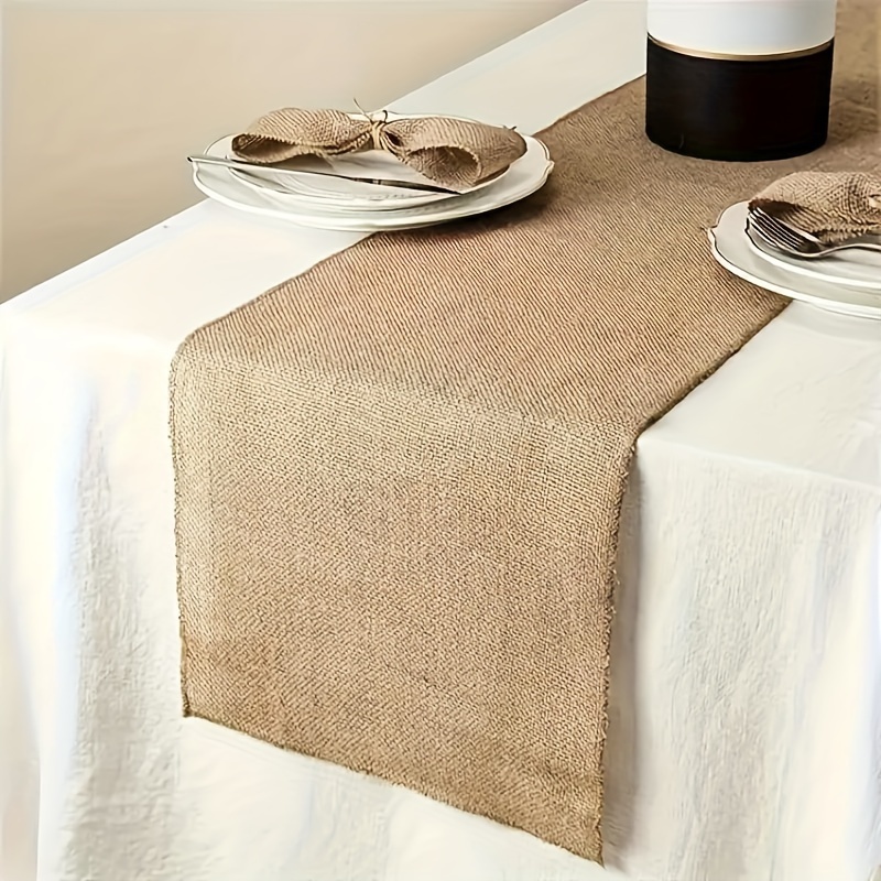 

[top-] Burlap Table - For Weddings, Parties & Restaurant Decor