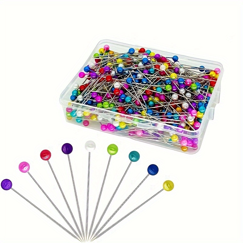 

800 Pcs Straight Pins With Ball Heads - Sewing & Quilting Pins For Tailoring, Jewelry Diy, Crafts, And Decorative Imitation Pearl Stick Pins