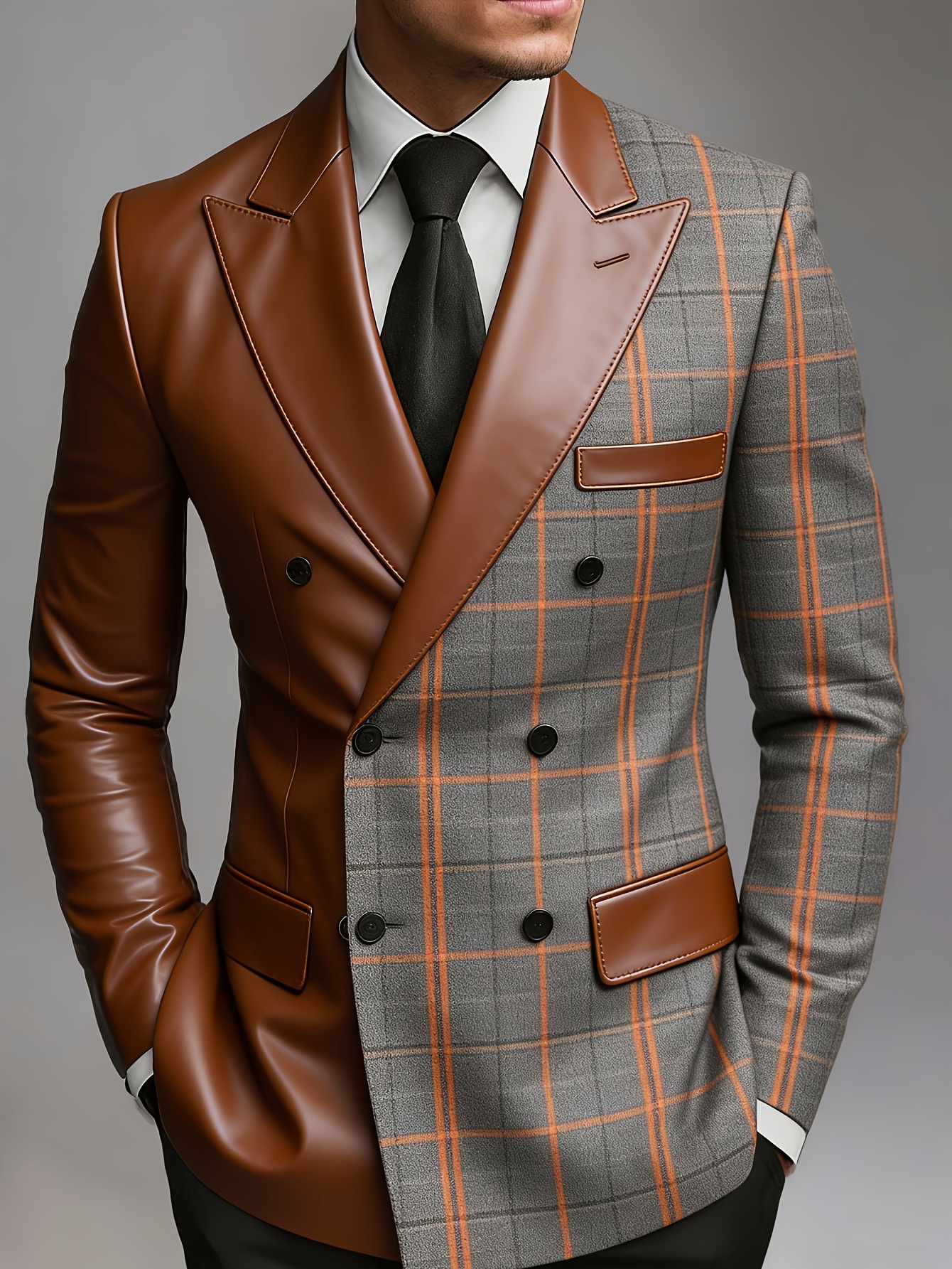 Men's Mixed-color Printed Jacket/suit Jacket, Casual Mixed-color Suit, Suitable for Spring And Autumn Wear