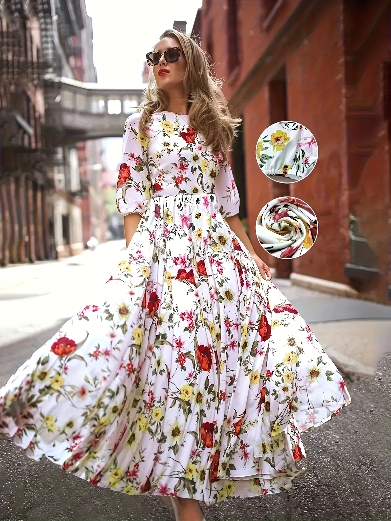 Robe Longue VÃªtements Femme Grande Taille Mode L-4XL Grande