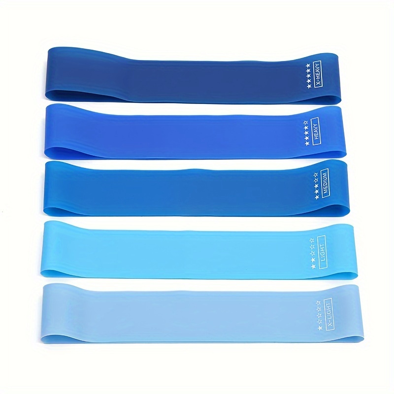 [LATTBY Resistance Bands] LATTBY 5pcs Resistance Bands for Yoga & Workouts - Multi-Color TPE Exercise Bands with Numbered Loops, Durable & Portable for Home Gym, Pilates, Strength Training, Yoga Accessories, Workout Accessories, Pilates Equipment, Sleek Design, Quality Construction