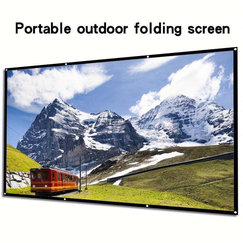 

[top-] Portable Hd 4k Projector - -, For & Use, For Theater, Camping, And - Polyester , No Battery Needed