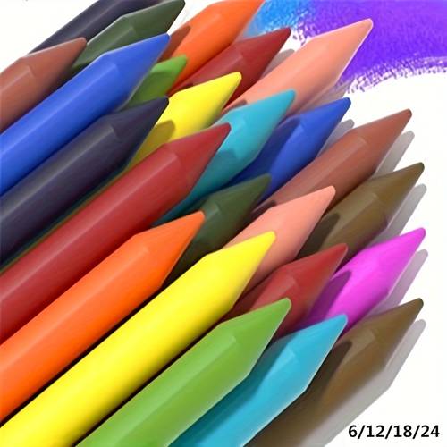 6 12 18 24 colorful washable paint crayons non messy hands