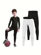 hoplynn boy youth compression leggings sports basketball football rugby quick drying leggings