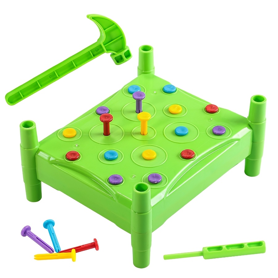 Children's Colorful Nail Tapping Table Educational Toy