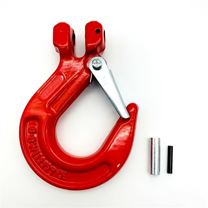 TEMU Chain With Safety Lock Screws, 1.12t/2t/3.15t Multiple Specifications , With Anti-rust Coating, Sliding Hook With Safety Lock, Suitable For ,