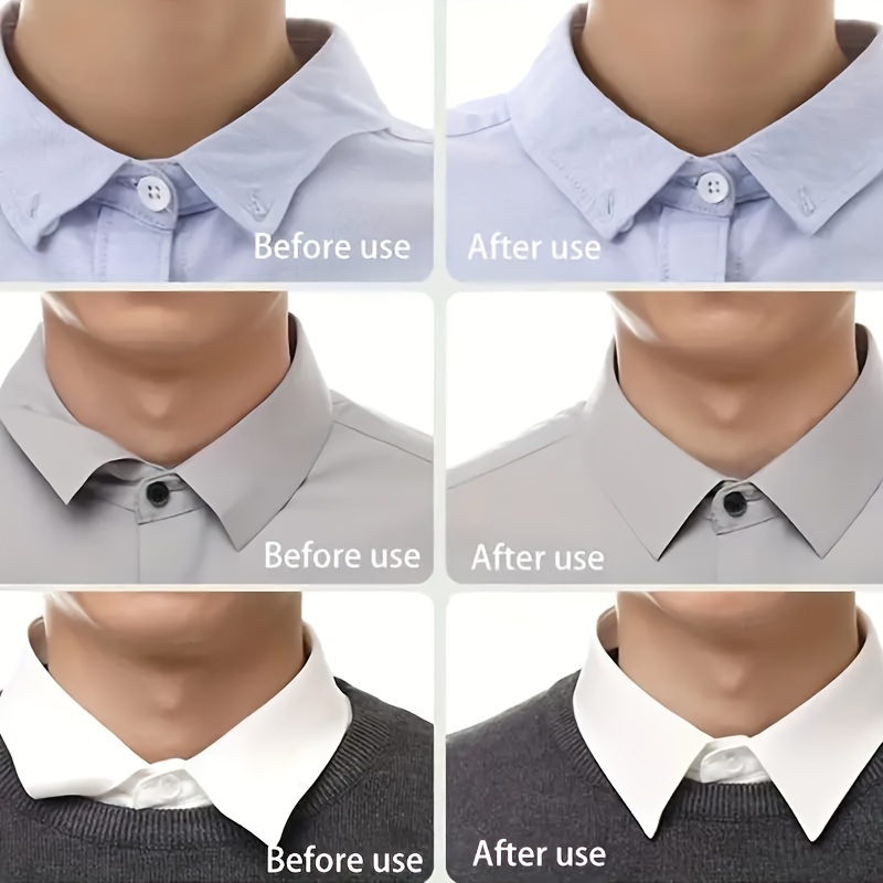 30pcs collar stay stickers   collar support strips reusable plastic collar shapers for   shirt     fashion accessory adds cool   style Product details 2