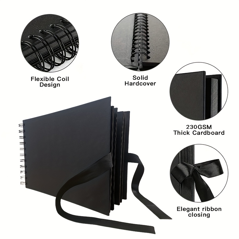 TEMU 60-page 30-sheet Scrapbook Album, Paper Scrapbook Album, Paper Scrapbook Album, Suitable For Wedding , Wedding Anniversary Albums, Gifts,