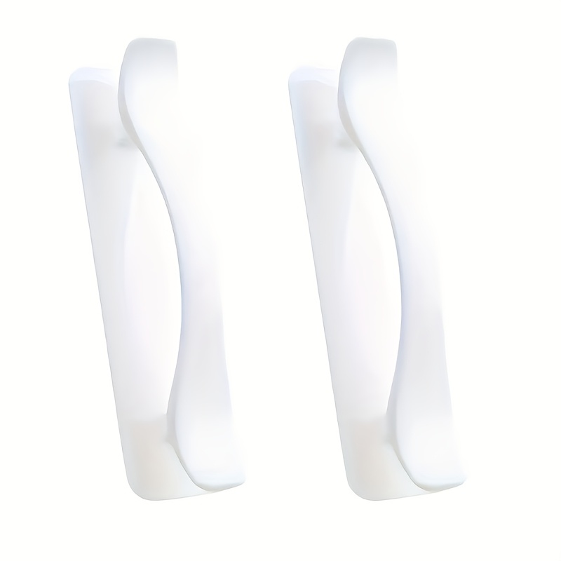 E-shop 2 Stück lochfreier Fenstergriff für Schrank Kühlschrank – Robuster Klebe-Türclip, geeignet für Glasschiebetüren, Kleiderschränke,