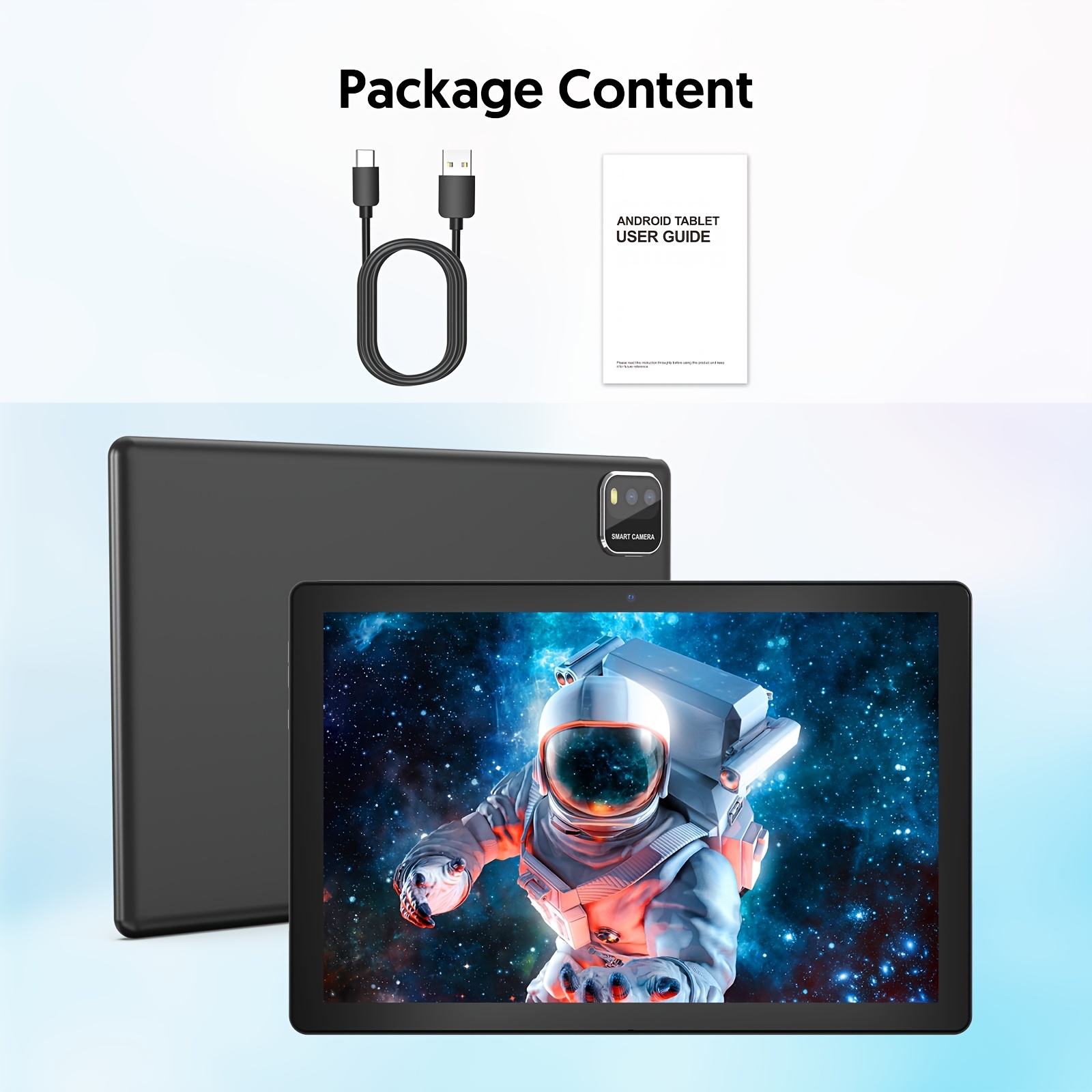 TEMU Neues 15 Tablet mit 64 GB Speicher, erweiterbar bis zu 1 TB, mit 12,3+9 GB RAM. 10-Zoll 2-in-1-Tablet erhältlich als Tablet ohne Zubehör/Tablet