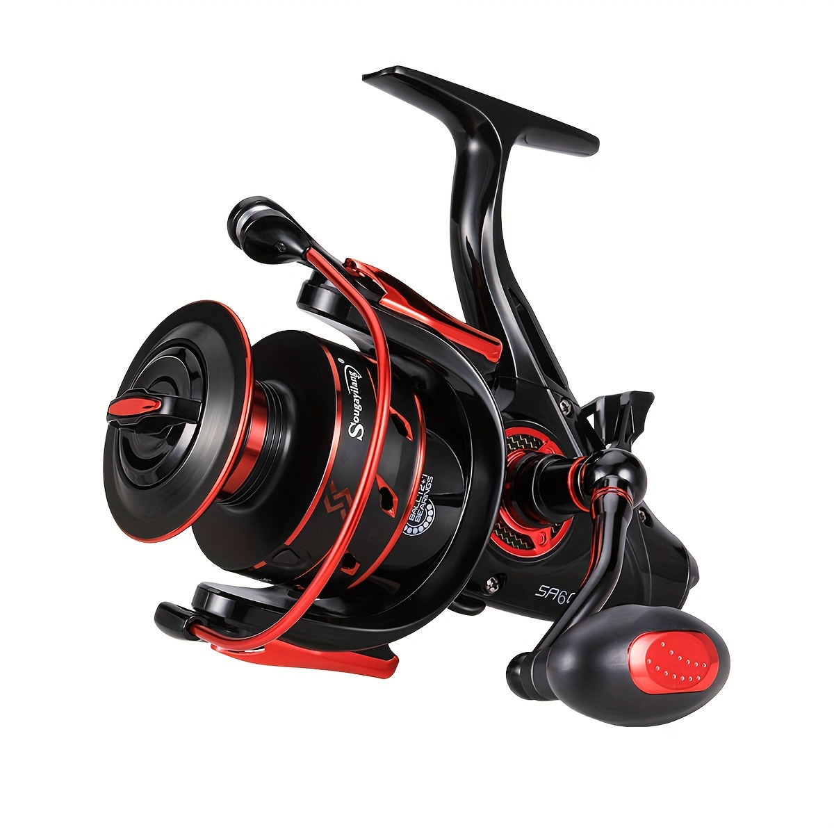 Image of Sougayilang Carp Reel, Shielded Stainless Steel Bb With Spool Spinning Reel, For Carp Pike Salmon Trout Fishing