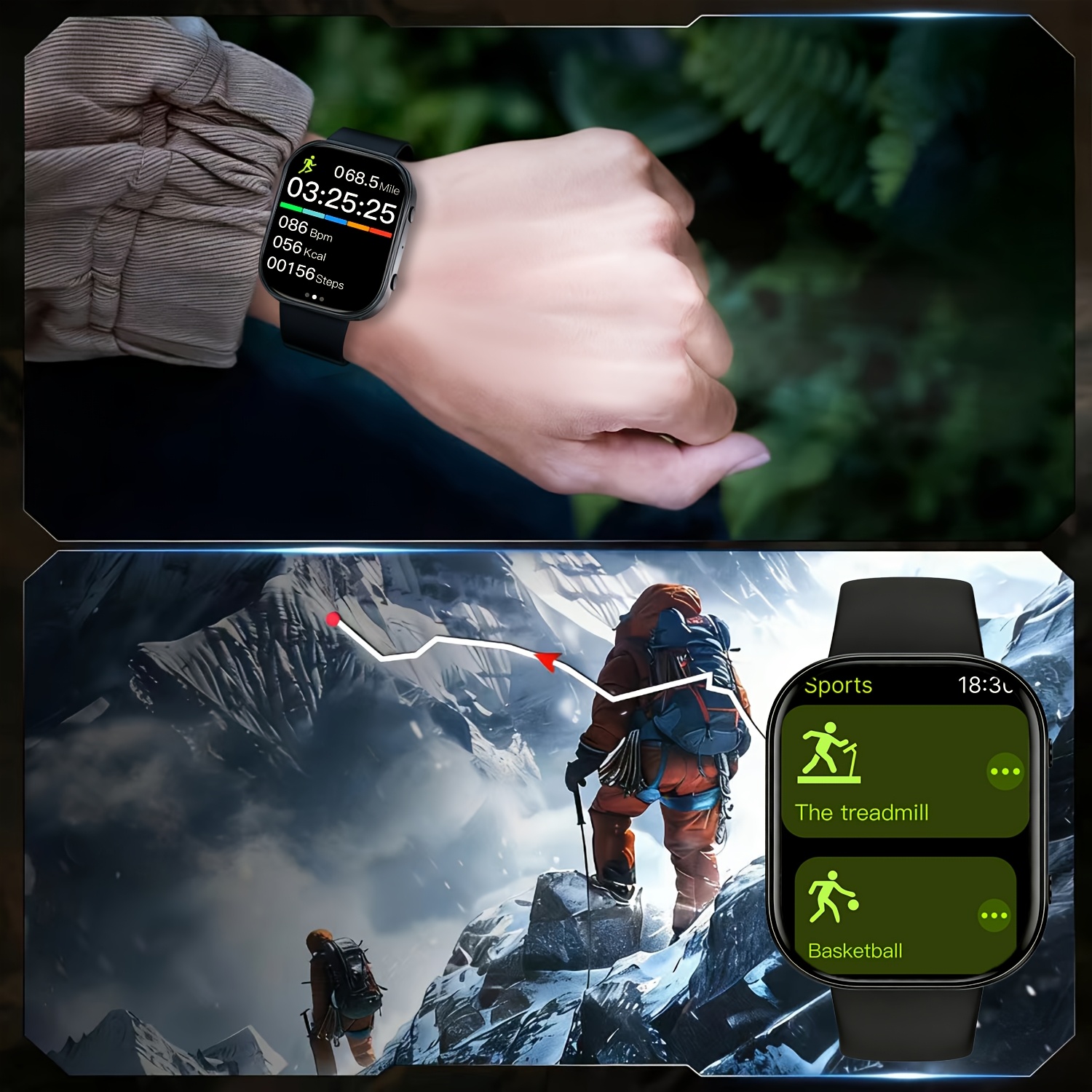 Smartwatch with Wireless Calling and Multiple Sports Modes
