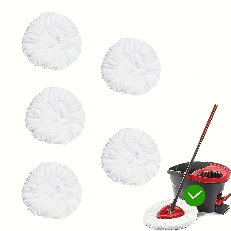 TEMU 5pcs Set Of High- Mop Heads, Designed For Cleaning Of Bathroom And Kitchen Tiles, Shower Floors, And Kitchen Floors. High-efficiency Cleaning