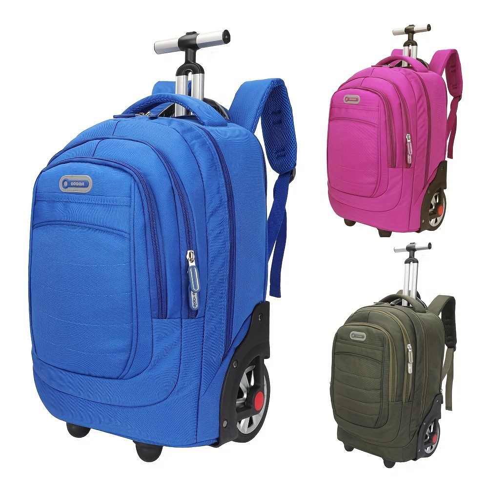 Bolsa de viaje con ruedas, bolsa de lona con ruedas para hombres y mujeres,  a la moda, ligera, de gran capacidad, impermeable, bolsas de viaje para