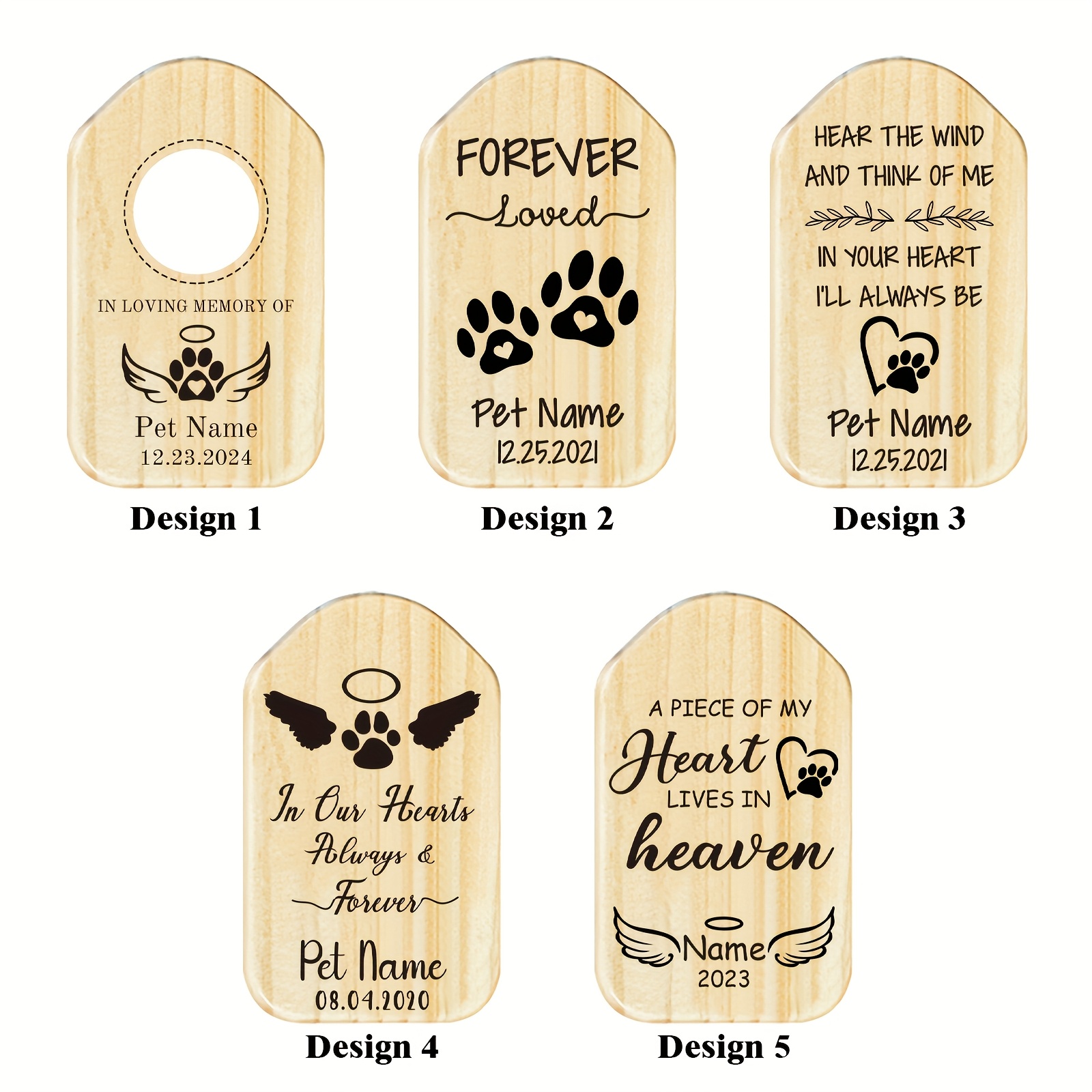 Personalized Pet Memorial Wind Chime with Custom Name