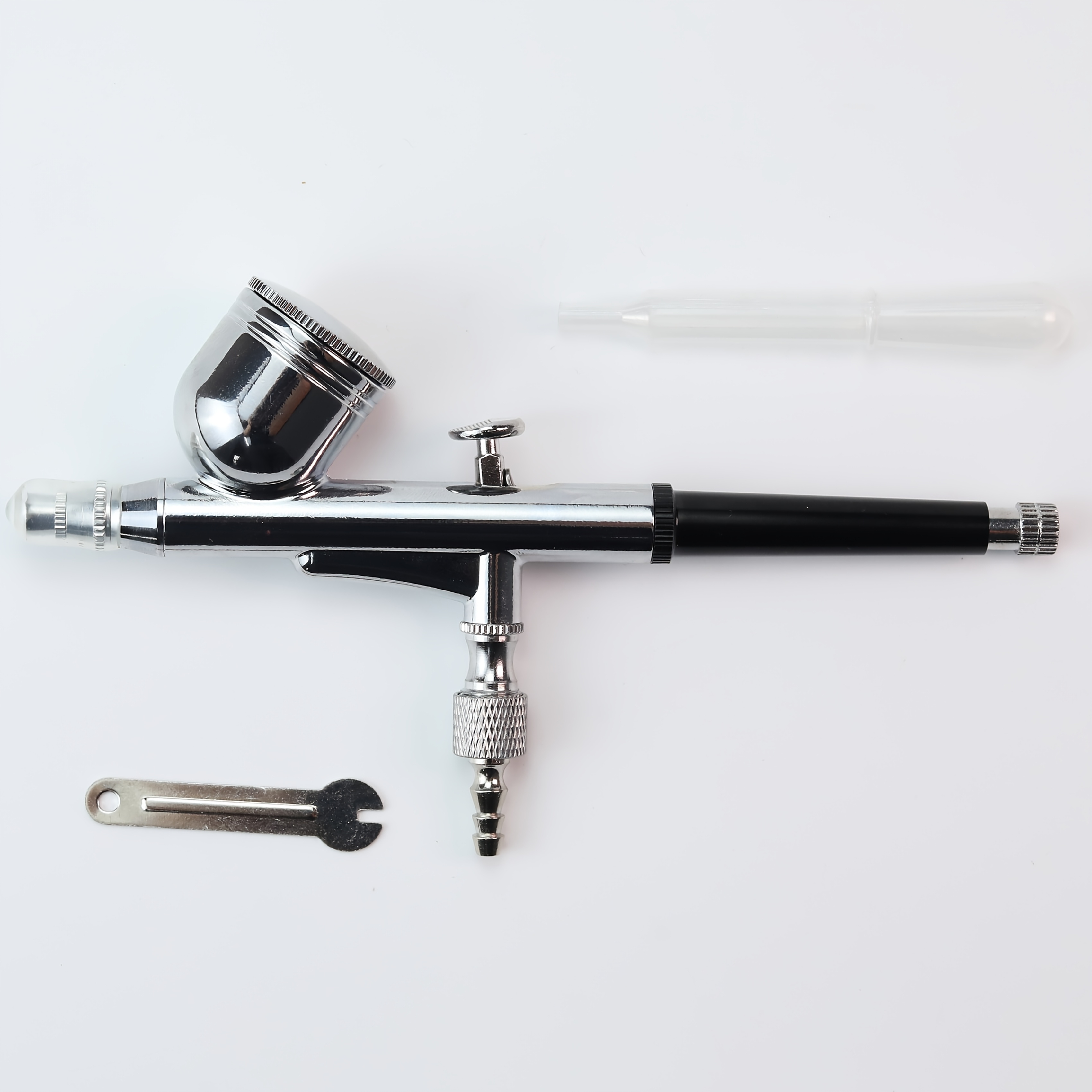 TEMU Model 130 Airbrush - Gravity Feed , Atomization, Fine Detail, Wide Coverage - 0.3mm, 0.5mm, 0.8mm Nozzle Types, 0.25 Oz Cup - Ideal For Artists,