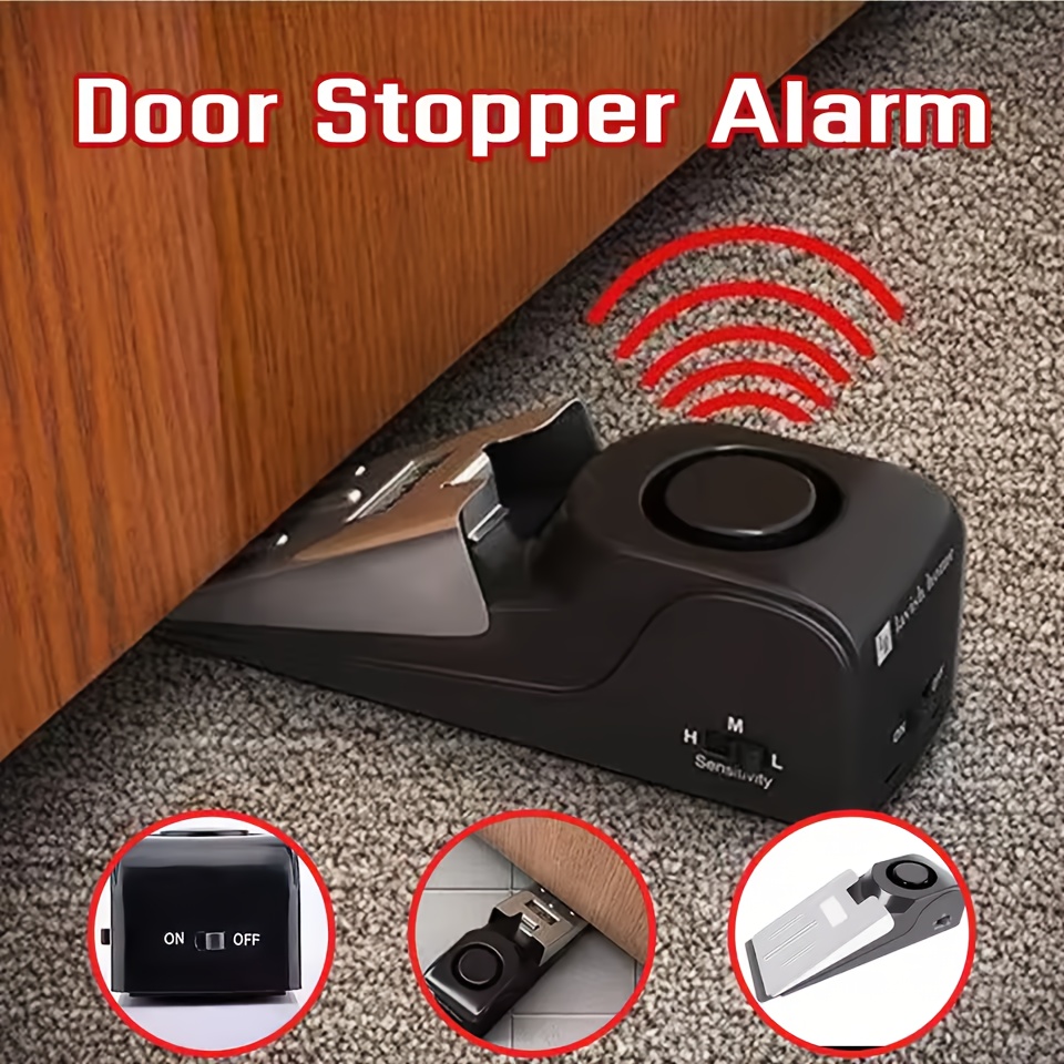 

Anti-theft Stop System Security System Door Blocking Home Wedge Stopper Shaped No Battery Included