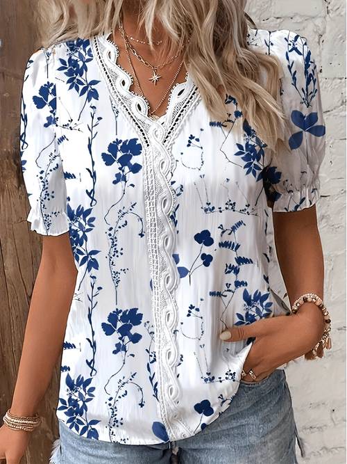 mothers day wilderness orientation lace fashion casual shirt spring summer